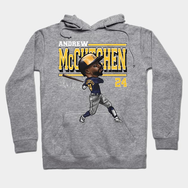 Andrew McCutchen Milwaukee Cartoon Hoodie by danlintonpro